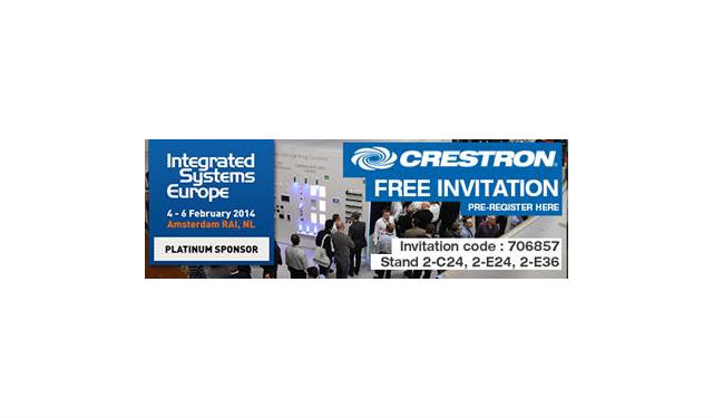 Crestron dévoilera sa nouvelle technologie de distribution vidéo 4K Ultra HD lors du Salon ISE 2014