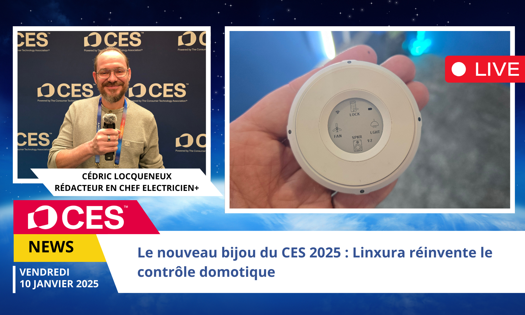 Le nouveau bijou du CES 2025 : Linxura réinvente le contrôle domotique